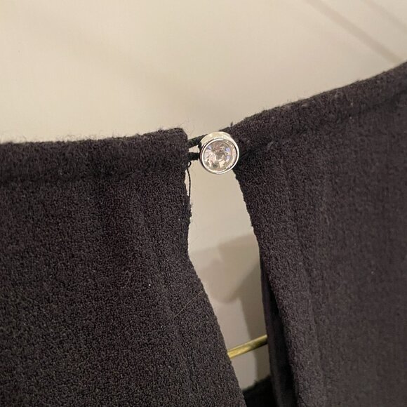 Jules & Leopold Black Rhinestone Trim Sleeveless BlouseTank Top-Large - Picture 11 of 12